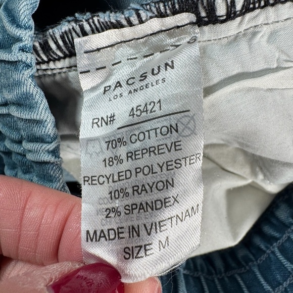 Pacsun Jeans Mens Medium Blue Active Stretch Skinny Mid Rise - Picture 4 of 14